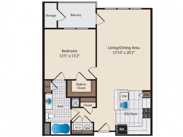 A2 Dealey One Bedroom One Bathroom
